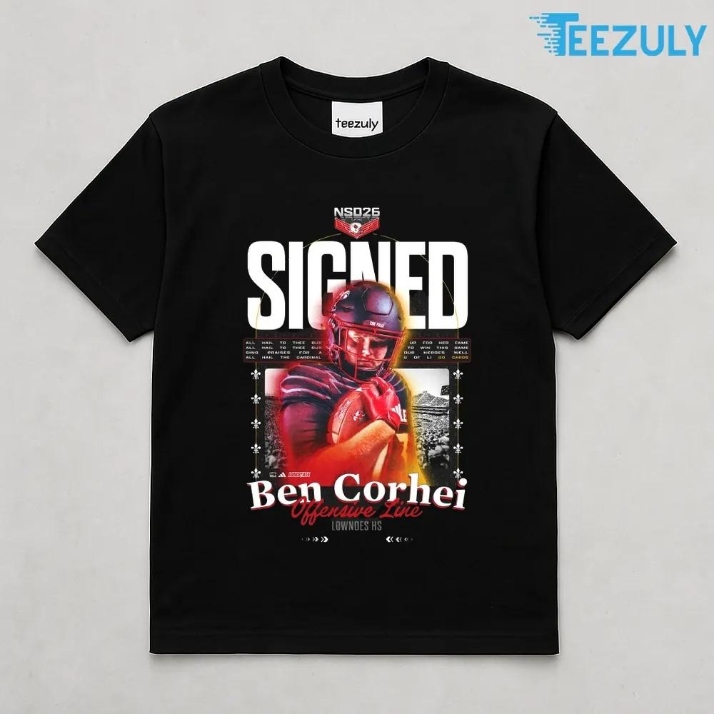 Ben Corhei Offensive Line Lowndes HS Class of 2026 T-shirt Ben Corhei Offensive Line Lowndes HS Class of 2026 T-shirt