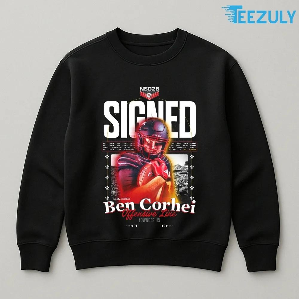 Ben Corhei Offensive Line Lowndes HS Class of 2026 T-shirt Ben Corhei Offensive Line Lowndes HS Class of 2026 T-shirt