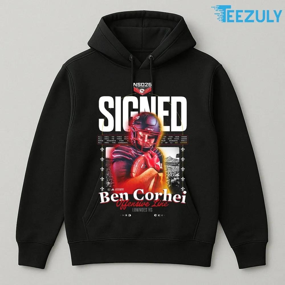 Ben Corhei Offensive Line Lowndes HS Class of 2026 T-shirt Ben Corhei Offensive Line Lowndes HS Class of 2026 T-shirt