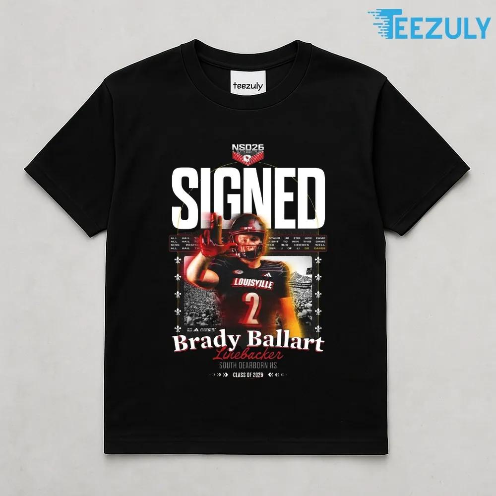 Brady Ballart Line Backer South DearBorn HS Class of 2026 T-shirt Brady Ballart Line Backer South DearBorn HS Class of 2026 T-shirt