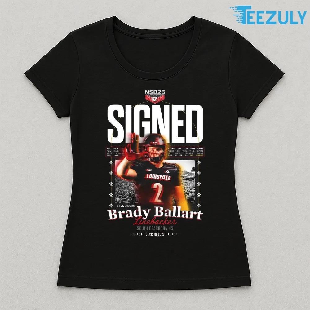 Brady Ballart Line Backer South DearBorn HS Class of 2026 T-shirt