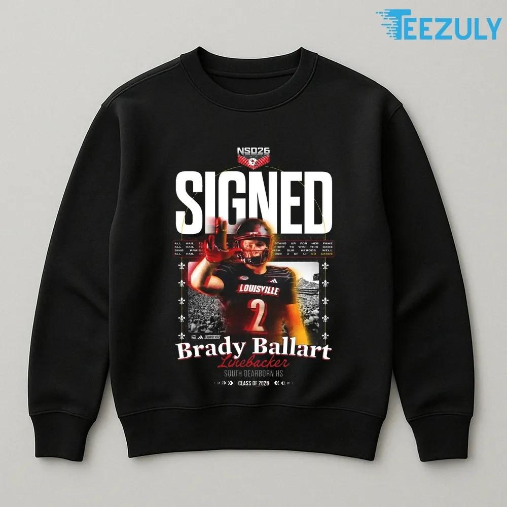 Brady Ballart Line Backer South DearBorn HS Class of 2026 T-shirt Brady Ballart Line Backer South DearBorn HS Class of 2026 T-shirt