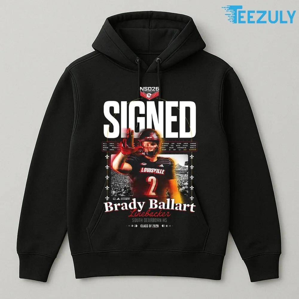 Brady Ballart Line Backer South DearBorn HS Class of 2026 T-shirt Brady Ballart Line Backer South DearBorn HS Class of 2026 T-shirt