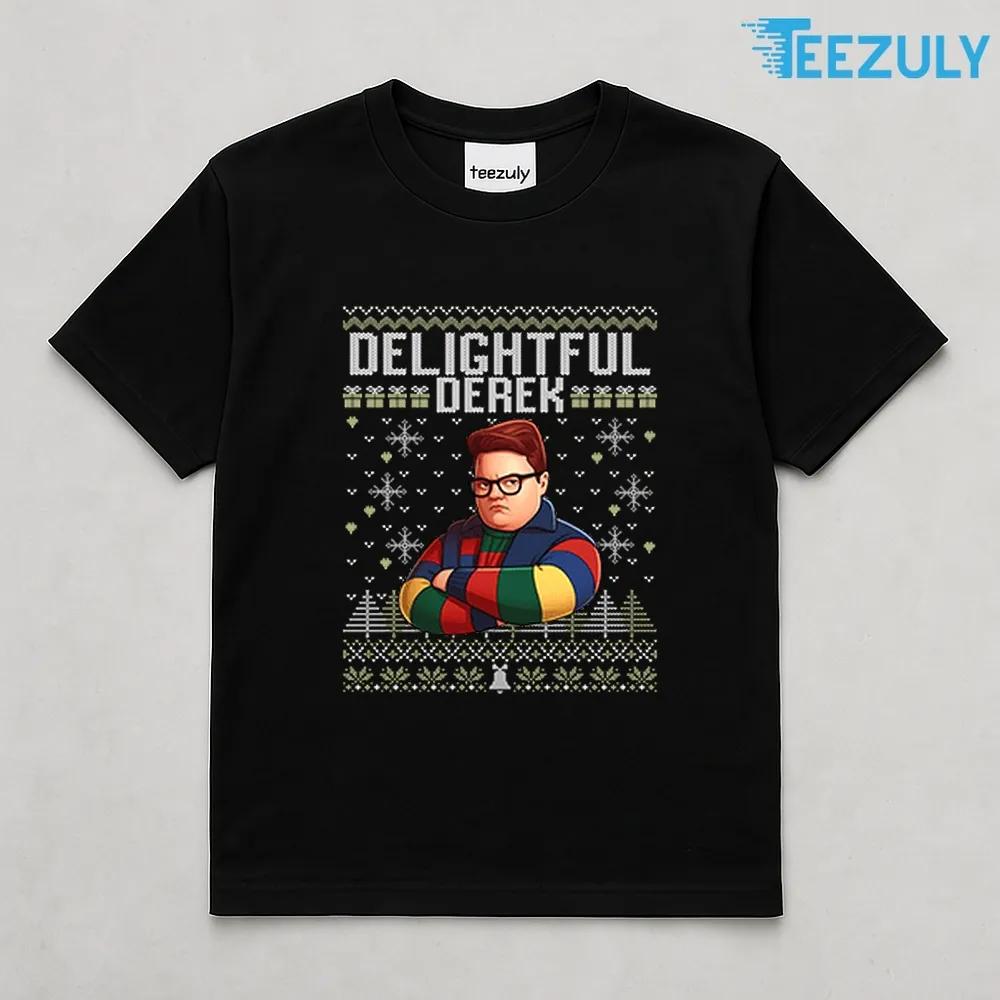 Delightful Derek Stranger Things Christmas T-shirt Delightful Derek Stranger Things Christmas T-shirt