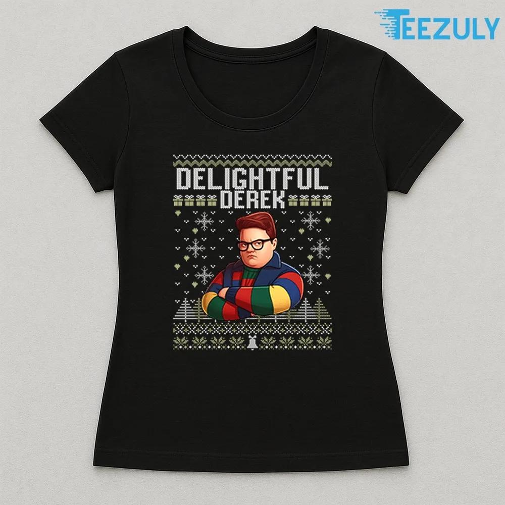 Delightful Derek Stranger Things Christmas T-shirt