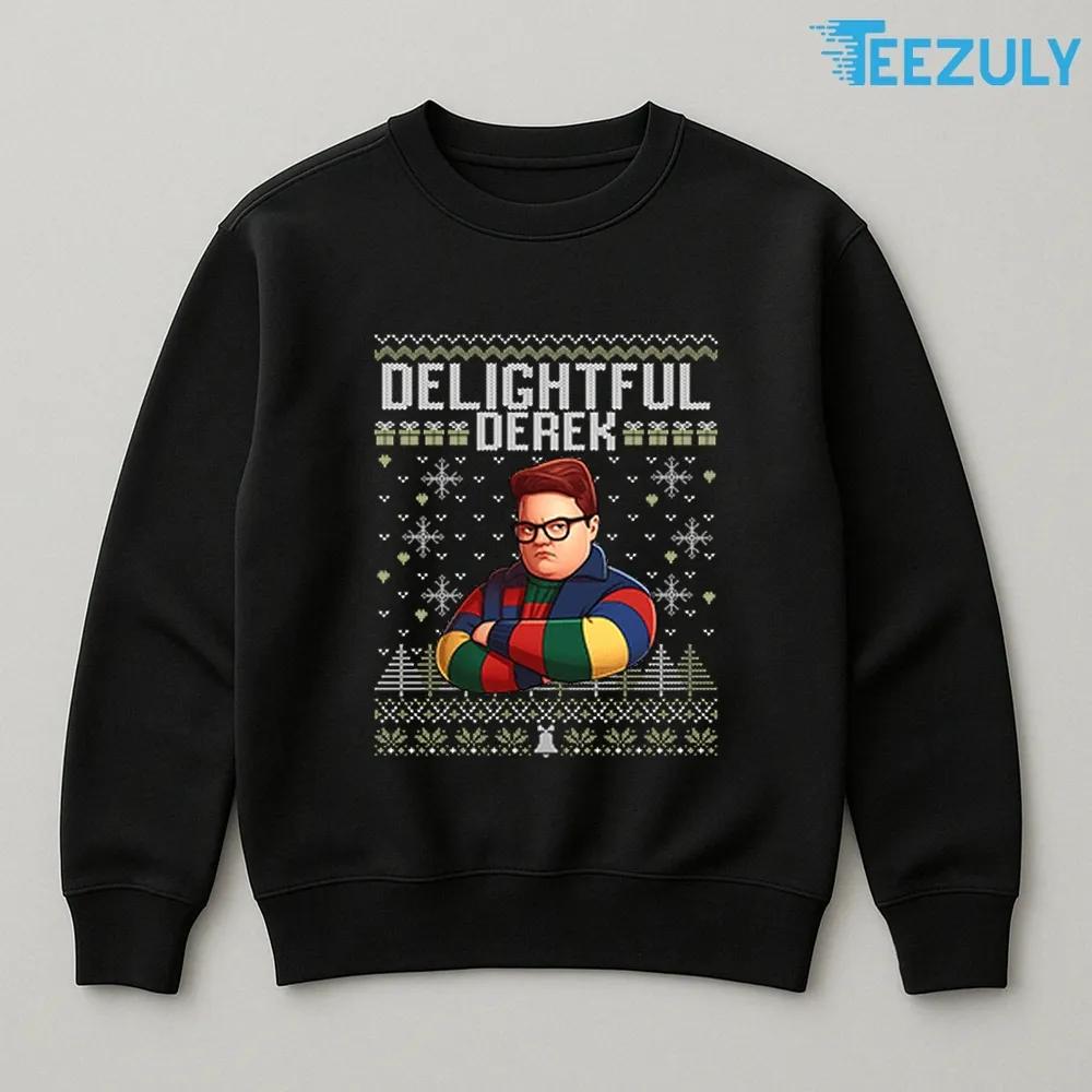 Delightful Derek Stranger Things Christmas T-shirt Delightful Derek Stranger Things Christmas T-shirt