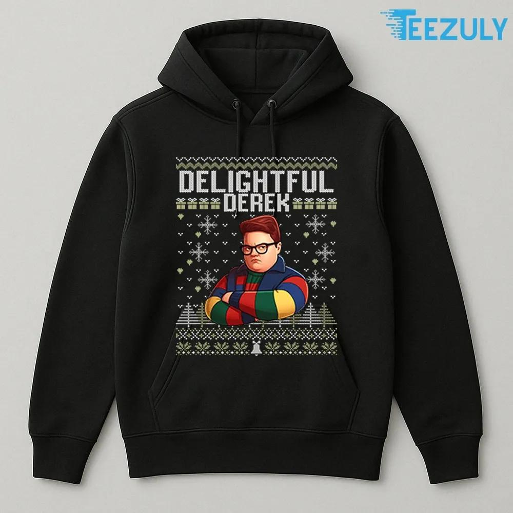 Delightful Derek Stranger Things Christmas T-shirt Delightful Derek Stranger Things Christmas T-shirt