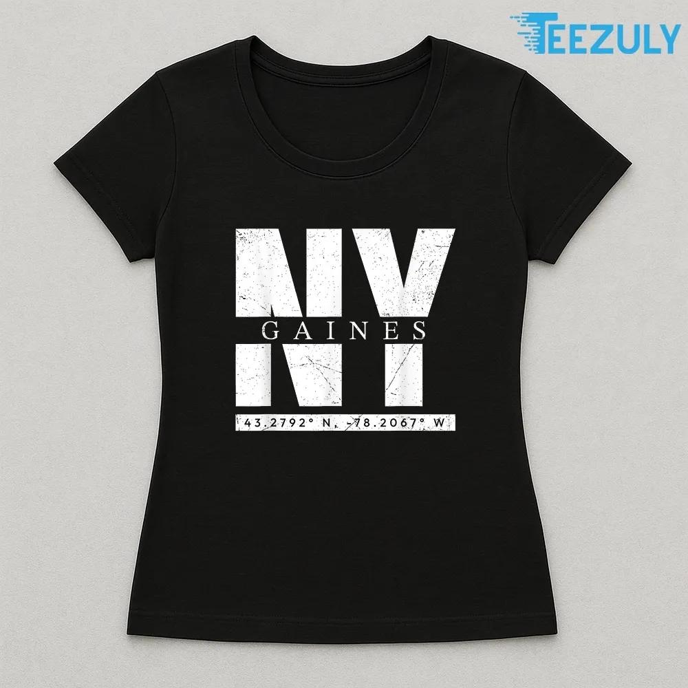 Gaines NY Retro Urban Style Coordinates T-Shirt