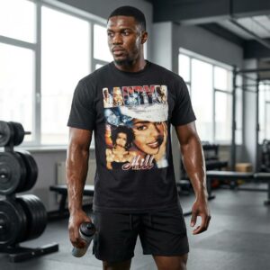 Lauryn Hill with Malik Monk Vintage Magic Johnson T-shirt