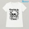 Powered by Chaos Skull Floral T shirt 02