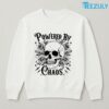 Powered by Chaos Skull Floral T shirt 03